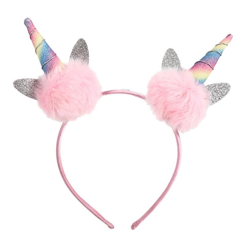 Pom pom unicorn headband