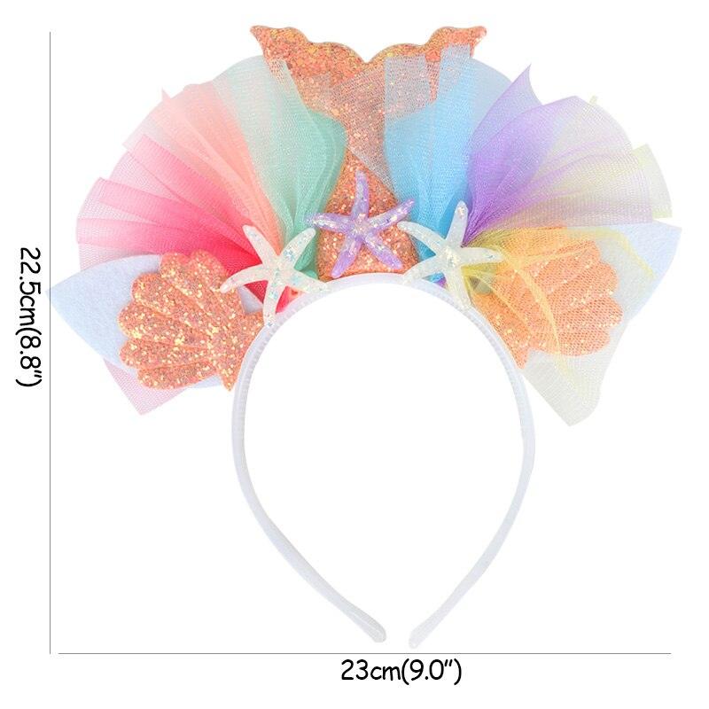 Mermaid unicorn headband with sequins
