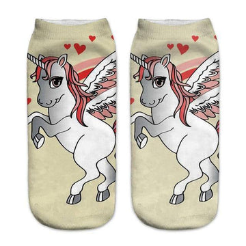 Unicorn in love socks - unicorn