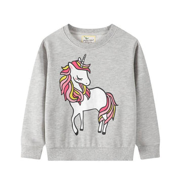 Gray Unicorn Sweatshirt - Unicorn