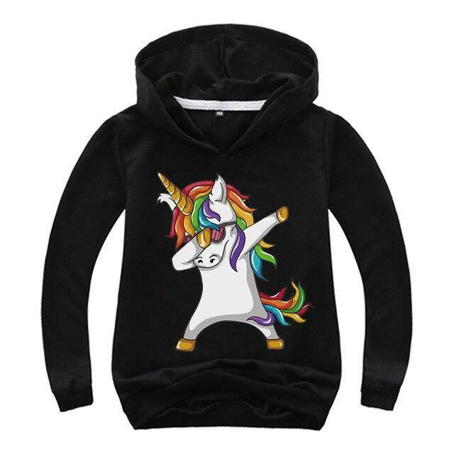 Unicorn Who Dab Sweatshirt Child Hood - Unicorn