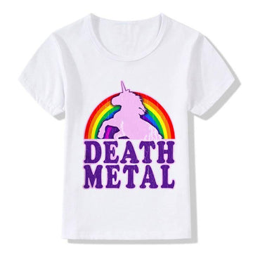 Camiseta Death Metal Unicorn - Unicornio