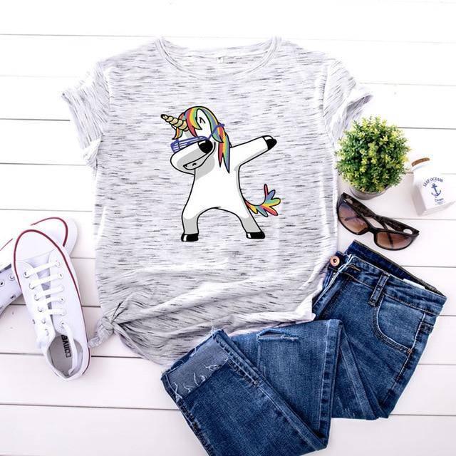 Camiseta Unicorn Dab para Mujer - Unicornio