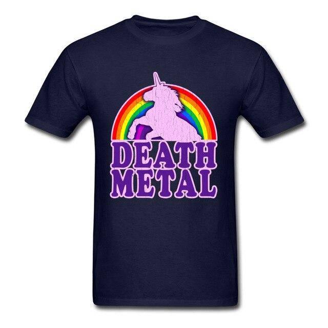 Camiseta Death Metal Unicorn para hombre - Unicornio