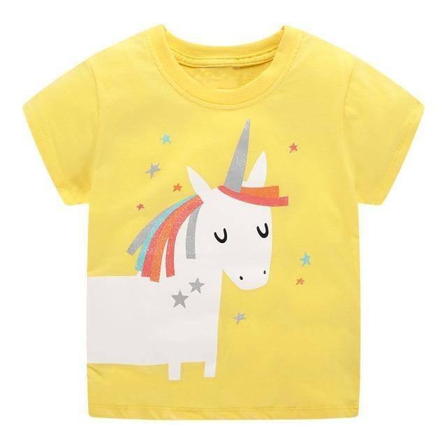 Yellow Unicorn T-shirt - Unicorn