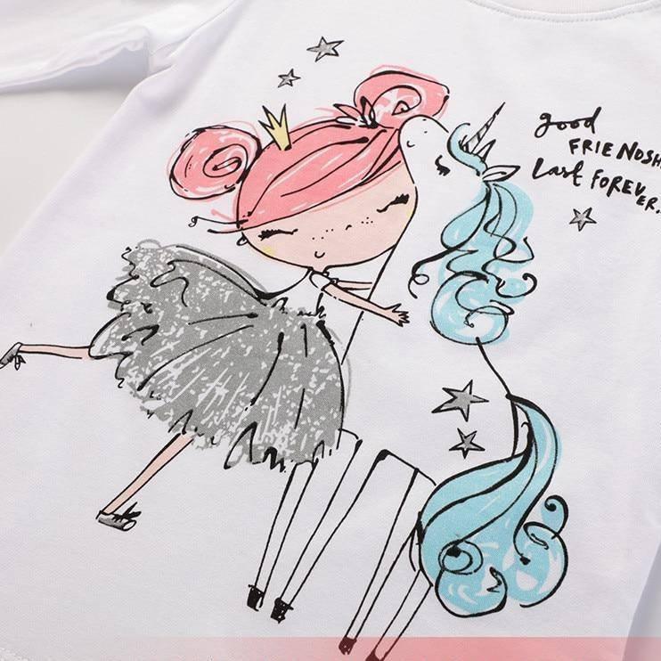 T shirt licorne fille hot sale