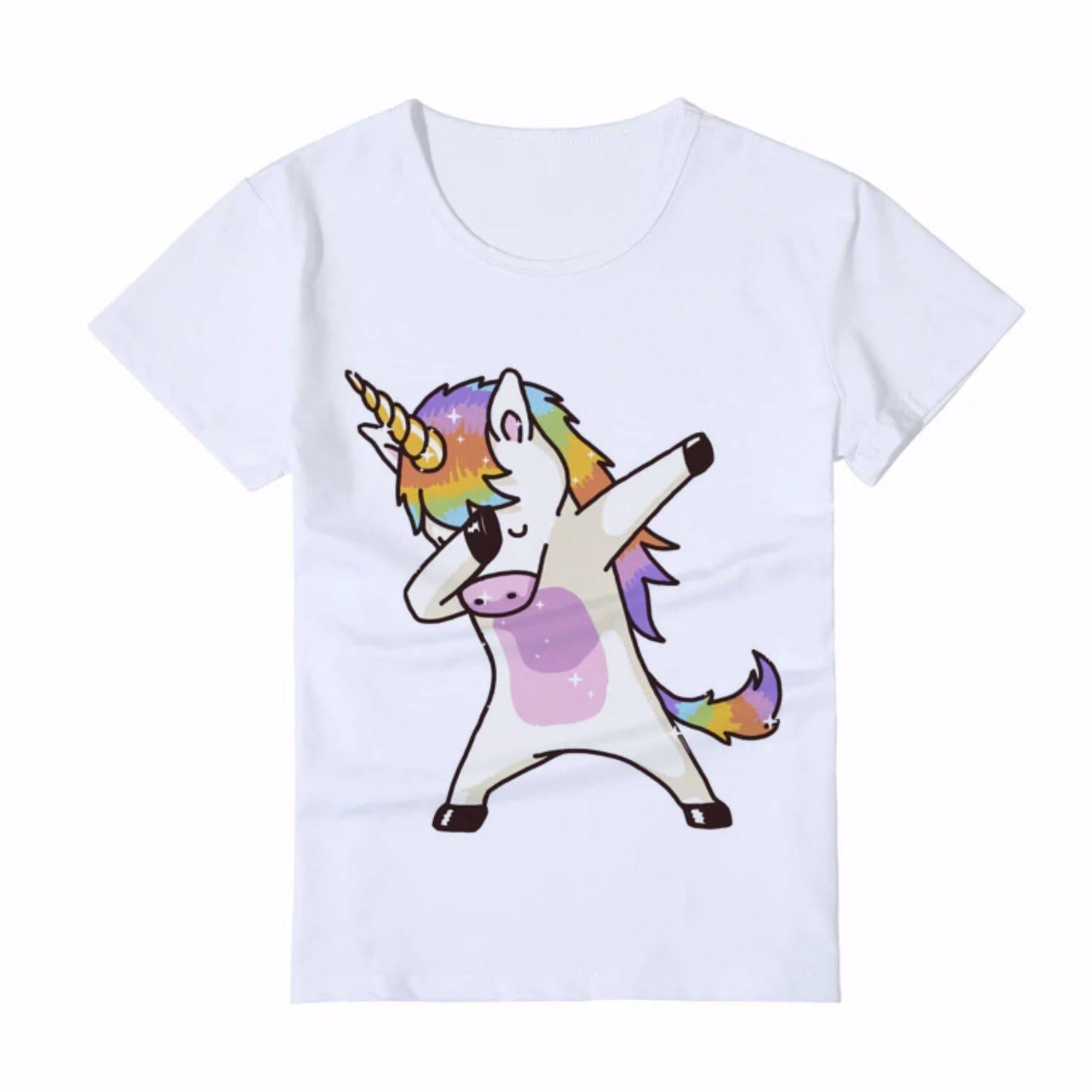 Camiseta Unicorn Who Dab Niño - Un unicornio
