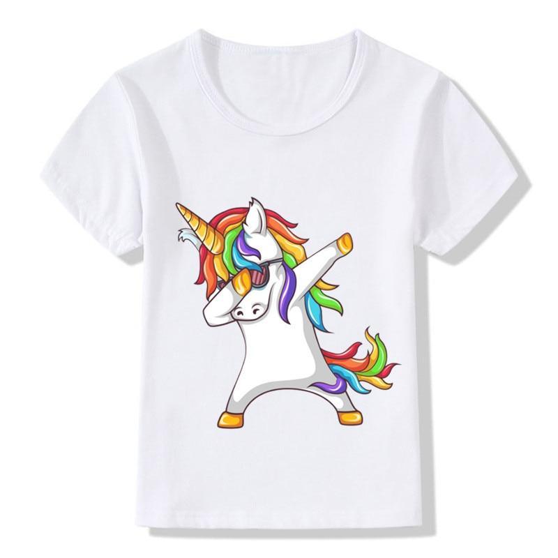 Camiseta Unicorn Who Dab Humor infantil - Un unicornio