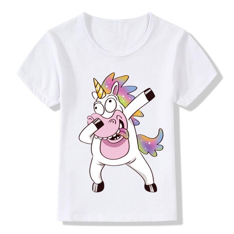 Camiseta Unicorn Who Dab Humor infantil - Un unicornio