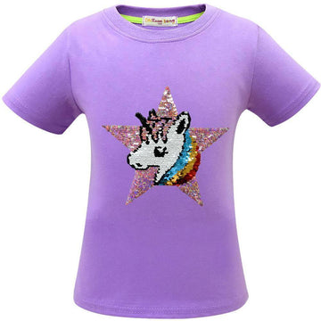 Camiseta Unicornio Lentejuelas Niña - Unicornio