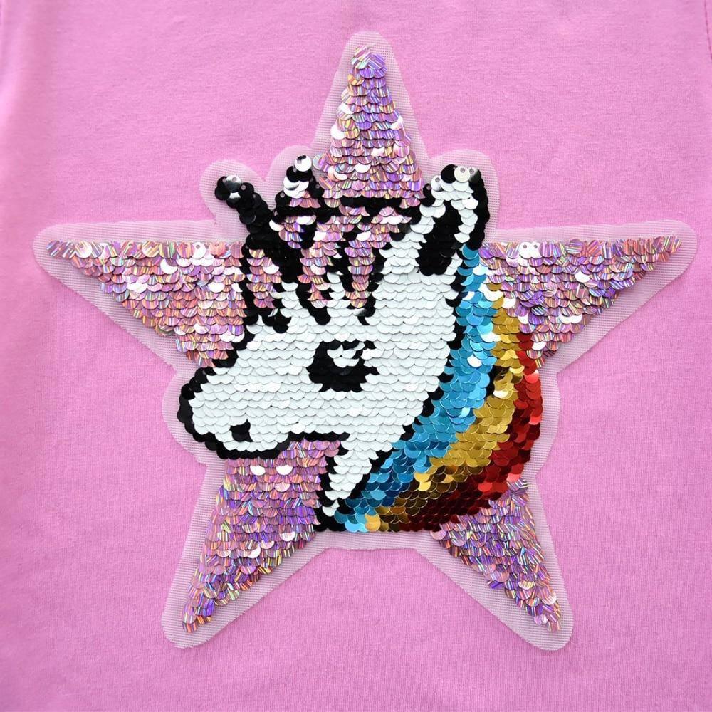 Girls Unicorn T-Shirt Brush Changing Sequin T-Shirts Summer Short Sleeeve  Top Tee 5-12 Years : : Clothing, Shoes & Accessories