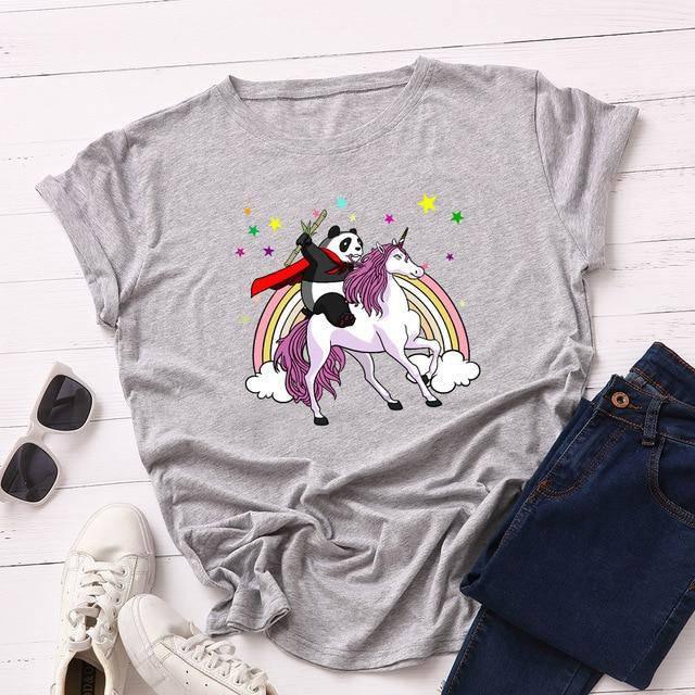 Camiseta Unicorn Panda para Mujer - Unicornio