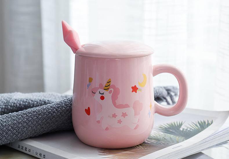 Tasse Licorne Avec Cuillère  Unicorn Mug with Spoon - CoolGift