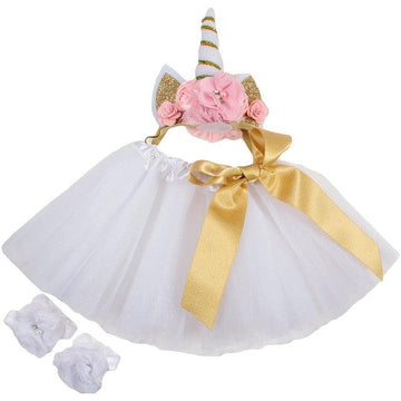 Baby white unicorn outfit