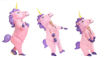 Pink inflatable unicorn outfit