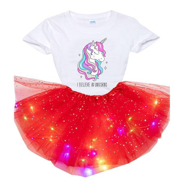 Unicorn outfit built-in LED lights