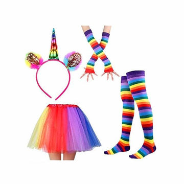 Multicolor unicorn outfit