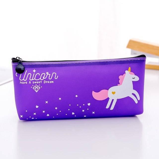 Unicorn Pencil Case with Stars - Unicorn