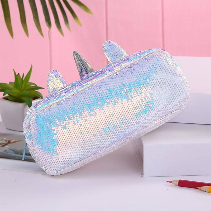 Sequin Unicorn Pencil Case A unicorn