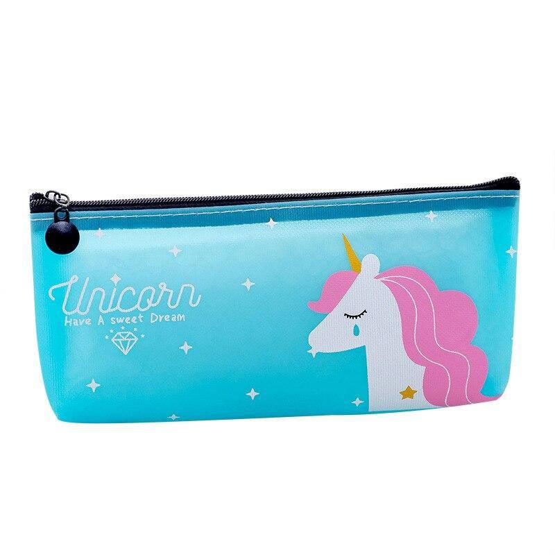 Turquoise Unicorn Pencil Case - Unicorn