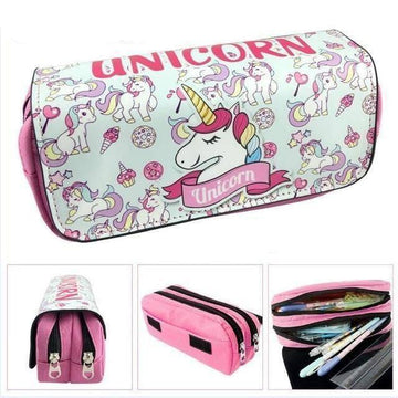 Unicorn pencil case Double Compartment - A Unicorn