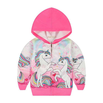 Girl's large unicorn jacket