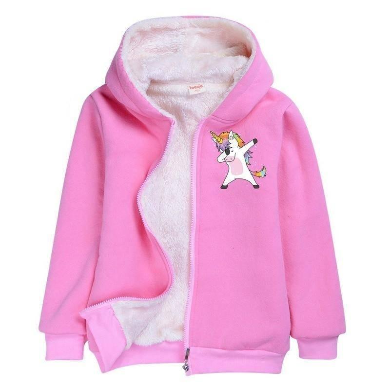 Unicorn Girl Fleece Jacket - Unicorn